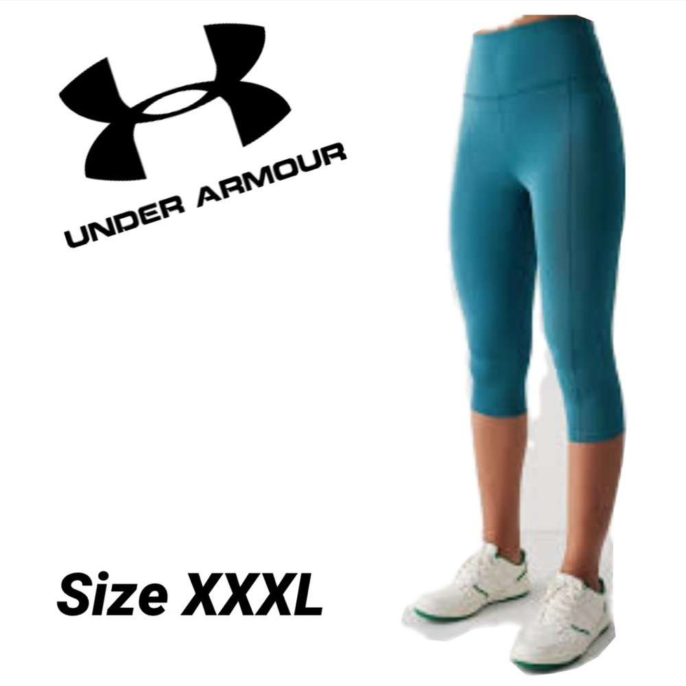 - under armour fitted high rise ankle legging teal size 3XL